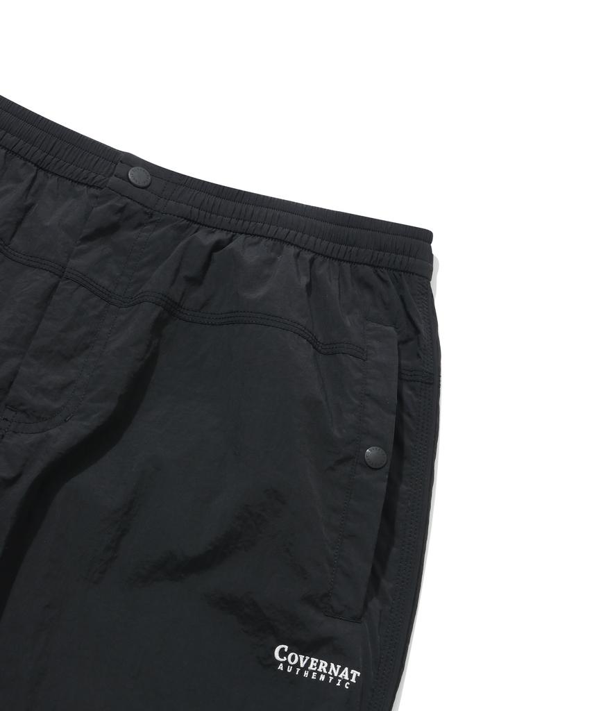 COVERNAT Comfy Nylon Windbreaker Pants Black