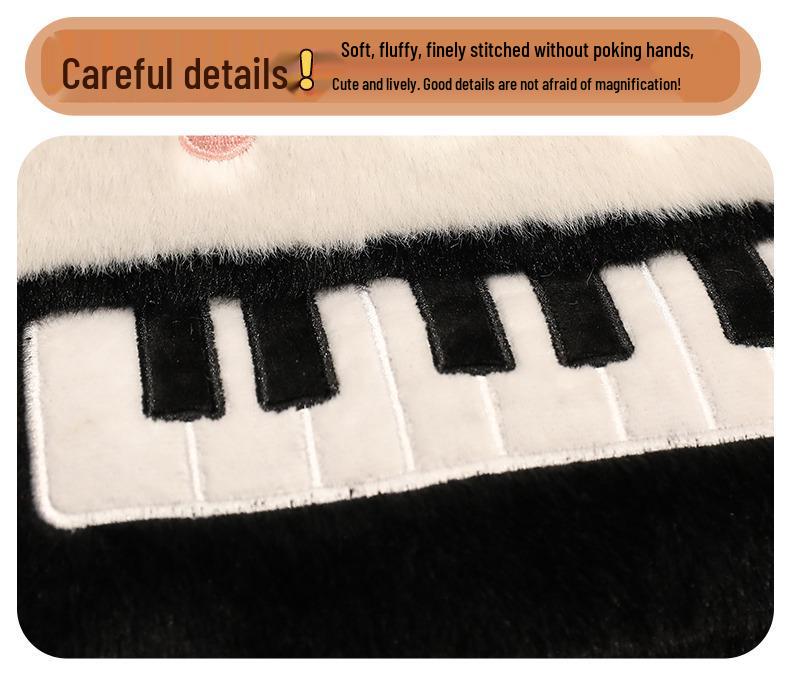 Çizgi Film Peluş Müzik Aleti Bebek - Klasik Piyano, Gitar ve Pipa Oyuncak Hediyelik