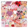 50 Valentine's Day Graffiti Stickers Suitcase Car Notebook Skateboard Water Cup Waterproof Decorative Stickers
