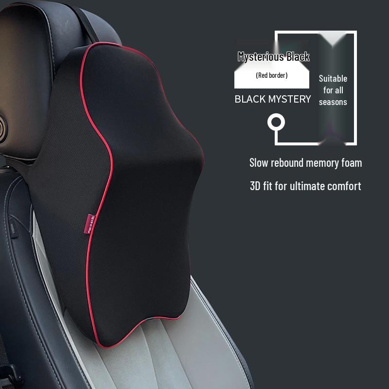 

Memory Foam Car Neck and Lumbar Support Set - Headrest and Backrest Cushions Single Headrest