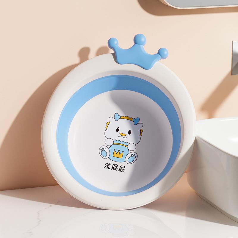 Skládací umyvadlo pro děti, Přenosné umyvadlo, Silný plastový lavor pro miminka, Domácí dětská malá miska