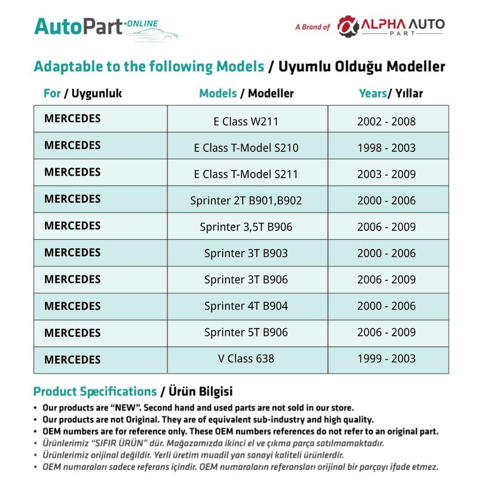 Return Hose for Mercedes Sprinter