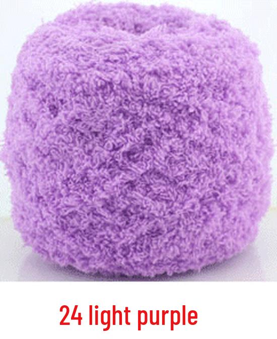 Dreifädiges Korallenfleece Flauschgarn für handgestrickte Chunky Schals und Handtücher