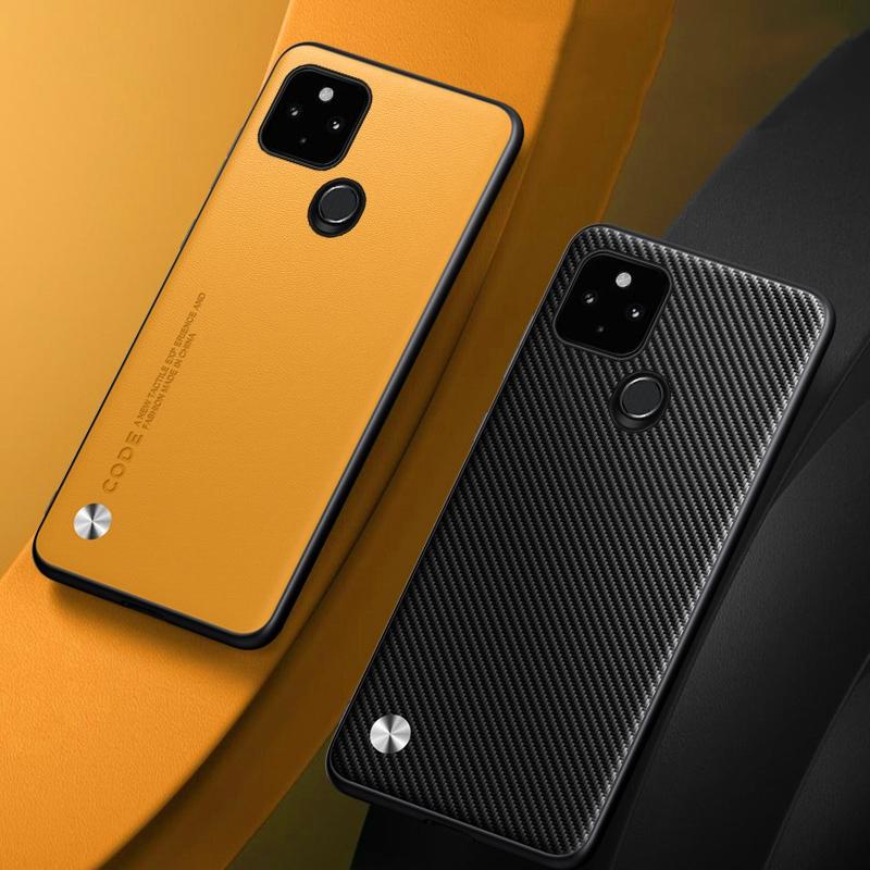 Luxury PU Leather Case For Google Pixel 5A 5G Back Cover Matte Silicone Shockproof Protection Phone Case For Google Pixel5A 5G