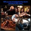 Alcohol breathalyzer, 2-in-1 portable contactless alcohol tester, with LCD screen and protection mode, high-precision breath tester