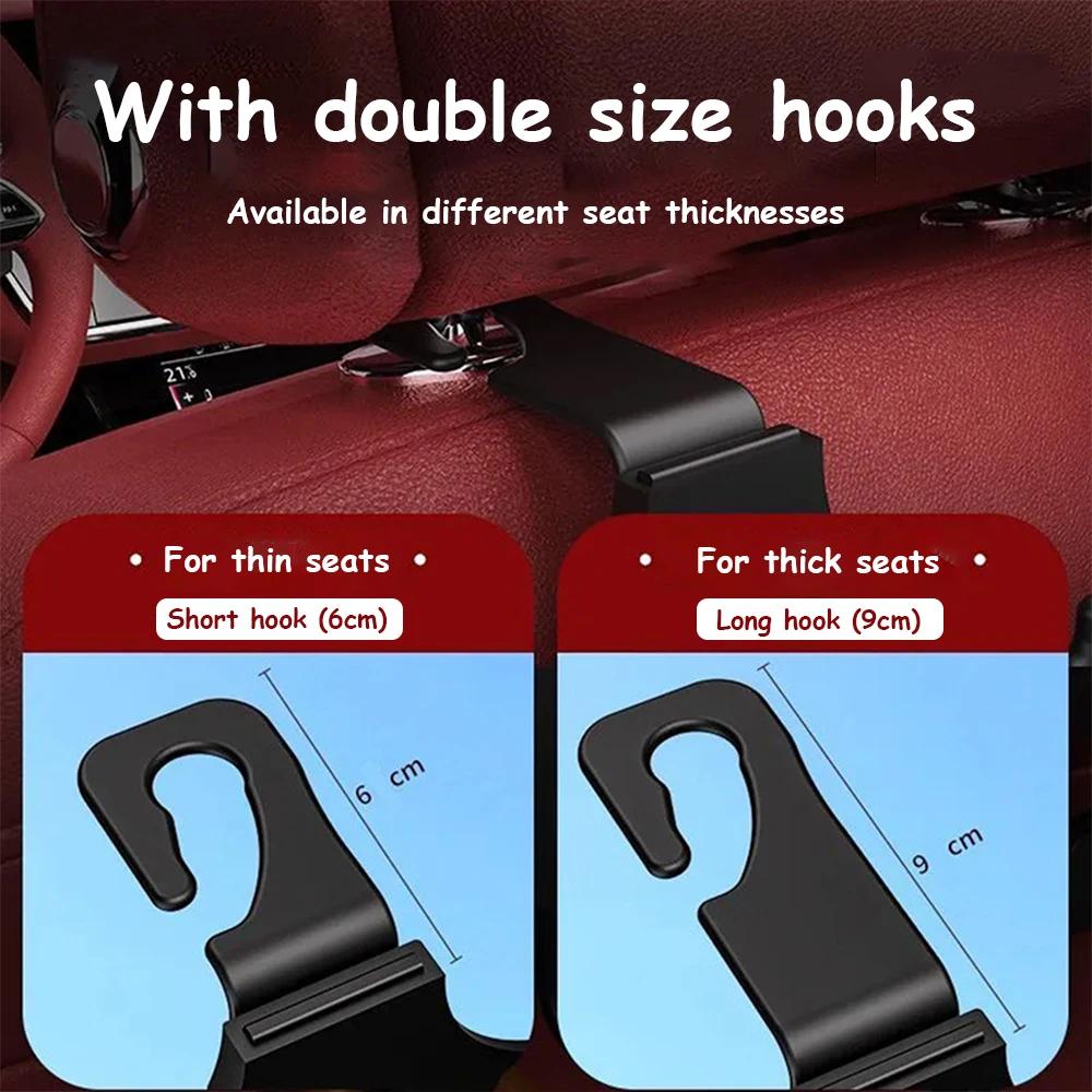 Multifunctional Car Hook Storage Box Seat Back Water Cup Holder Rear Vehicle Storage Box Interior Supplies