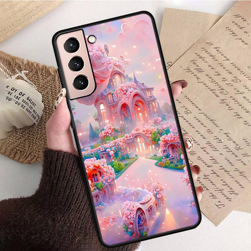 Nature Flower Peony Rose Heaven Case for Samsung Galaxy S22 S20 Note20 Ultra S20 S22 S21 S10 S9 Plus S10E S20FE Note10Plus Note9