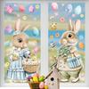 Easter Bunny Static Cling Window Sticker 2026 New Arrival Cute Glass Decoration for Home Easter Decor