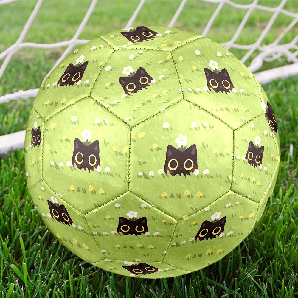 1pc Cat Flowers Size 5 Soccer Ball Professional Match Training Football Indoor &Outdoor Sports Ball Lightweight Durable c65105