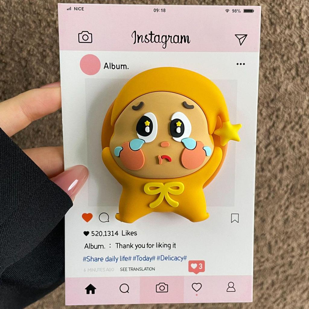 Cute Cartoon Crying Star Doll MagSafe Magnetic Phone Holder for Desktop
