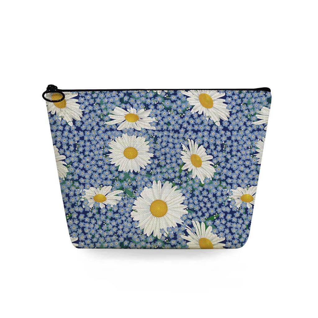 Women Flower Print Cosmetic Bag Toiletries Organize Travel Storage Case 6781