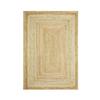 EPeddler Home Decorative Jute Pattern Digital Printing Washable Non-Slip Leather Base New Generation Living Room, Entrance, Bedroom Carpet