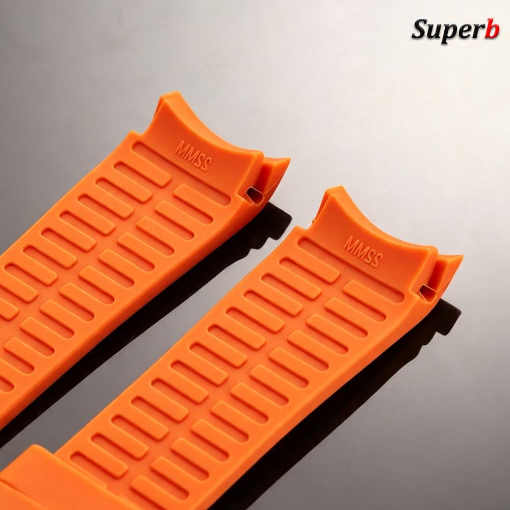 18/19/20/21/22/24mm Curved End Rubber Strap Waterproof Silicone Watchband Sport Bracelet for Rolex for Seiko High Quality Belt
