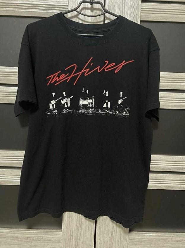 The Hives Band Cotton Black Shirt Unisex Concert Reprint T-Shirt XXXL
