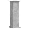 VidaXL Support pour plantes gris béton 33x33x100 cm bois d'ingénierie, support de fleurs, support de pot de plante, support 852981