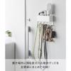 [Yamazaki] Magnetic Lead Hook with Storage, White, W23x D7.3x H13cm, Nooks, Pet Walk Accessories, Small Item Storage, Easy Door Mounting,