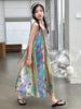 Girls' Bohemian Vacation Style Retro Dress