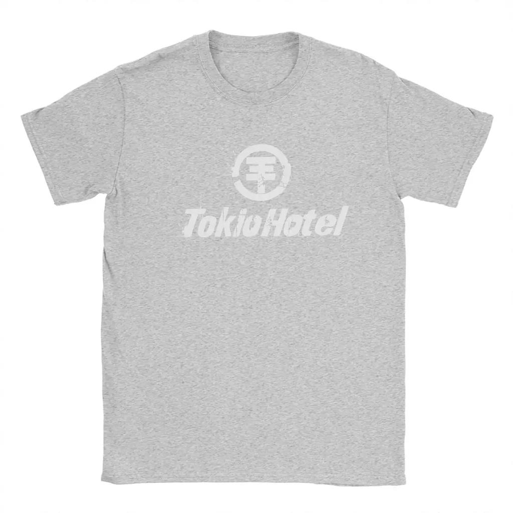 Tokio-Hotel-Logo T Shirt Men Cotton Fashion T-Shirts Crew Neck Tee Shirt Short Sleeve Clothing Gift Idea