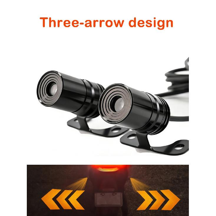 Motorcycle Universal LED Turn Signals, Modified Sequential Projection Ground Light Turn Signals LED жёлтый