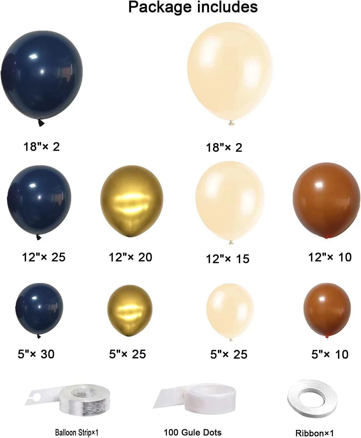 

Синий Золотой Набор Арки из Шаров Венок Синий Шарик Мальчик День Рождения Линейное Украшение Набор Цепочки из Шаров Set as shown