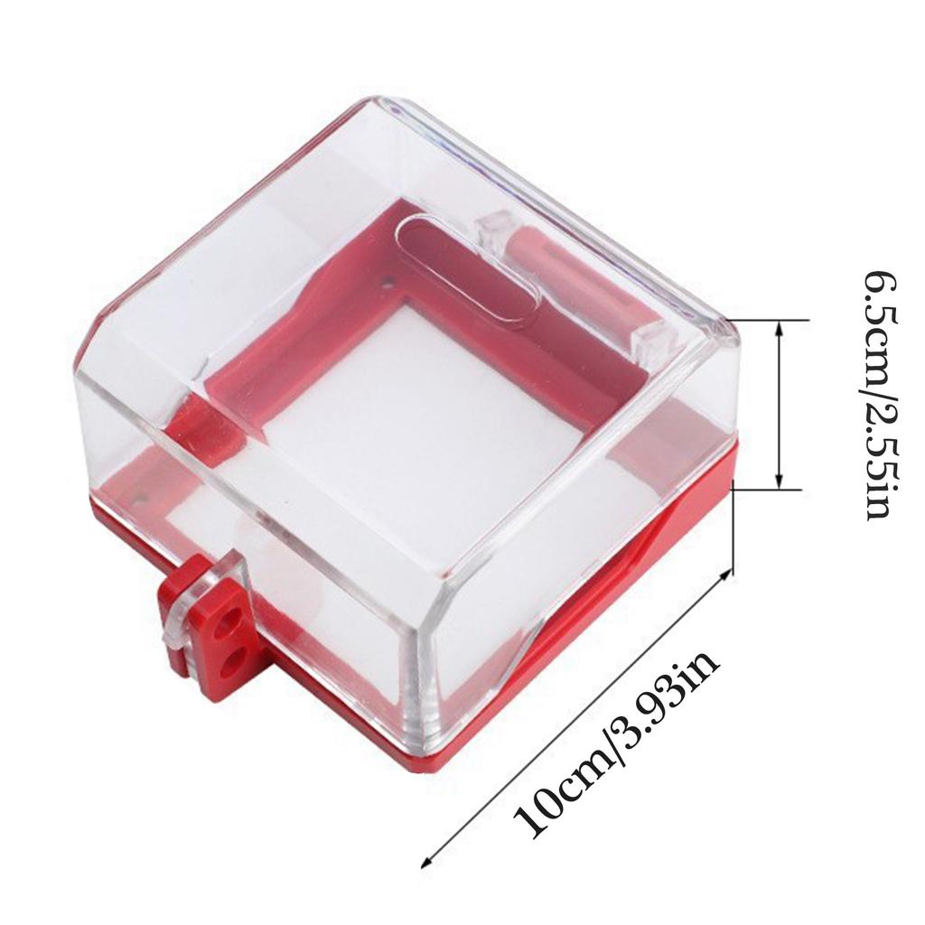 High Strength Clear Plastic Wall Switches Cover Emergency Button Wall Switch Socket Lockout Cover Lock Box Enduring