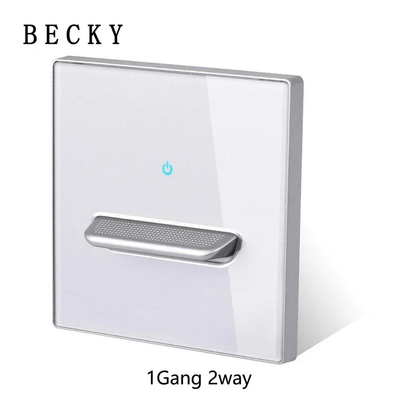 Graues gehärtetes Glas Wandschalterpanel LED Europäische 16A Steckdose Retro Kipplichtschalter EU UK Standard 2USB Steckdose 1-fach bis 4-fach