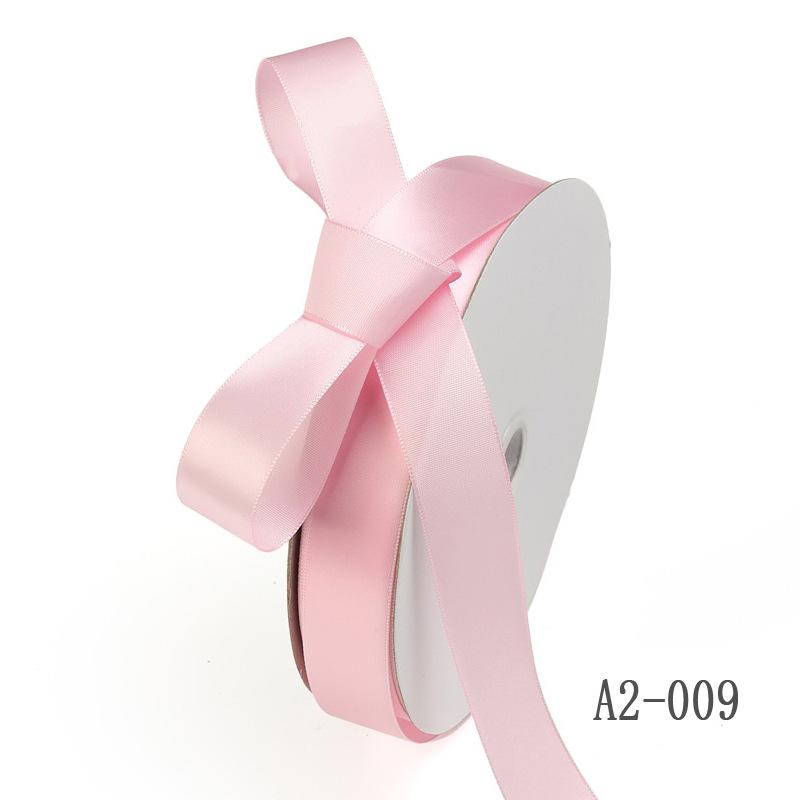 

100 Yards 2.5CM Satin Ribbon Gift Packaging Wedding Party Flowers Bouquets Hair Bows Decoration DIY Crafts Accessories Ribbons 100 Yards розовый