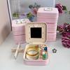 Portable Jewelry Box for Rings, Earrings, and Necklaces - Creative Travel Storage Solution