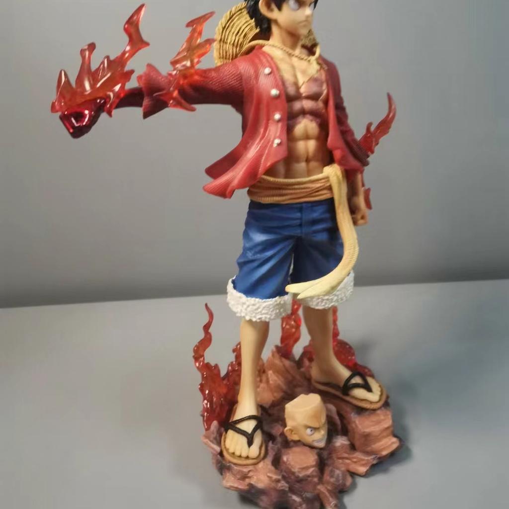 One Piece Luffy Figurine Monkey D Luffy Action Figures A Taste of Straw Anime Double Headed PVC Model Collection Toys Gift