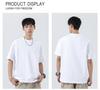 Men's Heavyweight Crew Neck Pure Cotton Patchwork T-shirt - Summer American Style