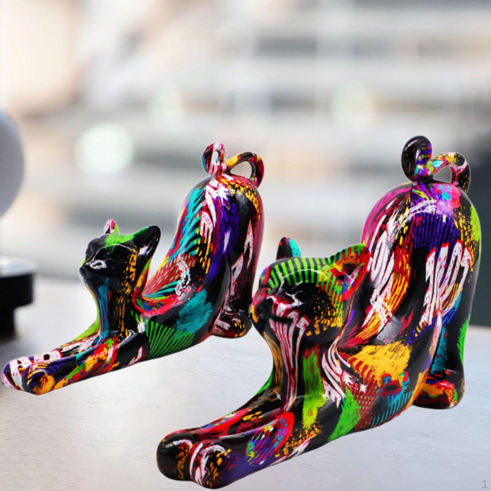 

Статуэтка кошки, статуэтка животного, подарки, украшение, скульптура для журнального столика, дома Style C