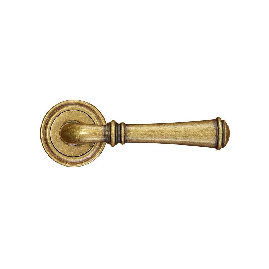 HAMILTON Door Handle with Rosette ANTIQUE GOLD