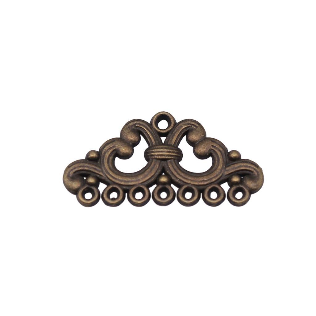 Geometric Flower Multi Loop Connectors Metal Links For Earrings Accessories Parts