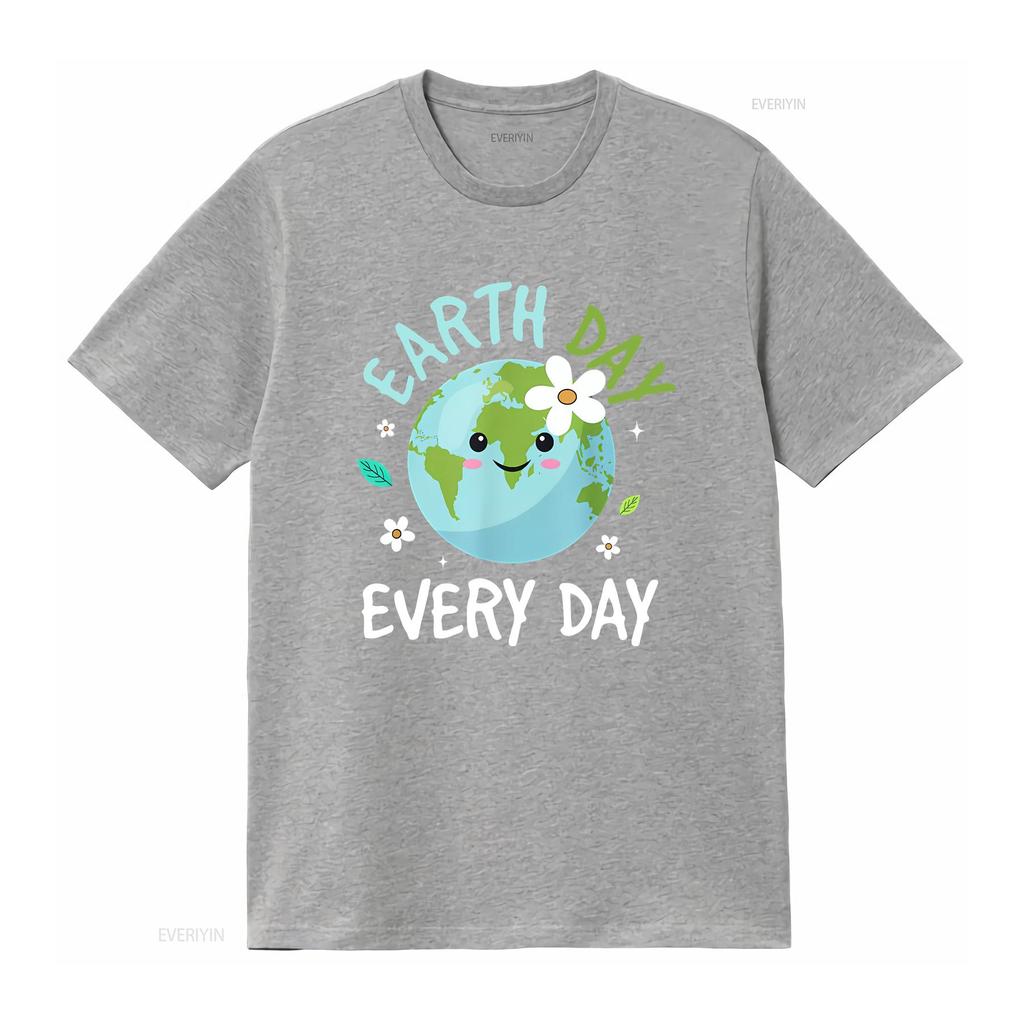 Earth Day Jeden Tag T-Shirt Kinder Umwelt vintage gewaschen leicht Unisex Mode Oberteil für den täglichen Gebrauch Designer Kleidung
