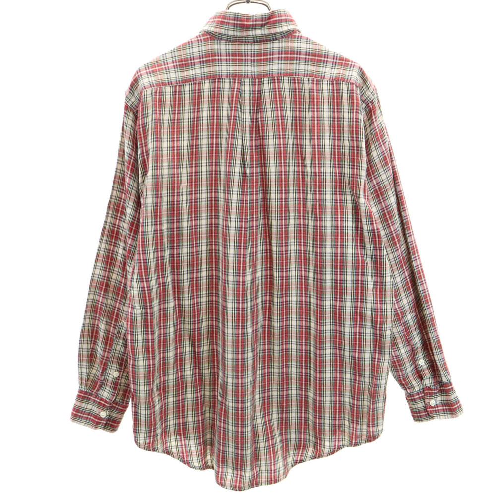 POLO COUNTRY 80s 90s Old Check Long Sleeve Button Down Shirt Ralph Lauren Men's Used