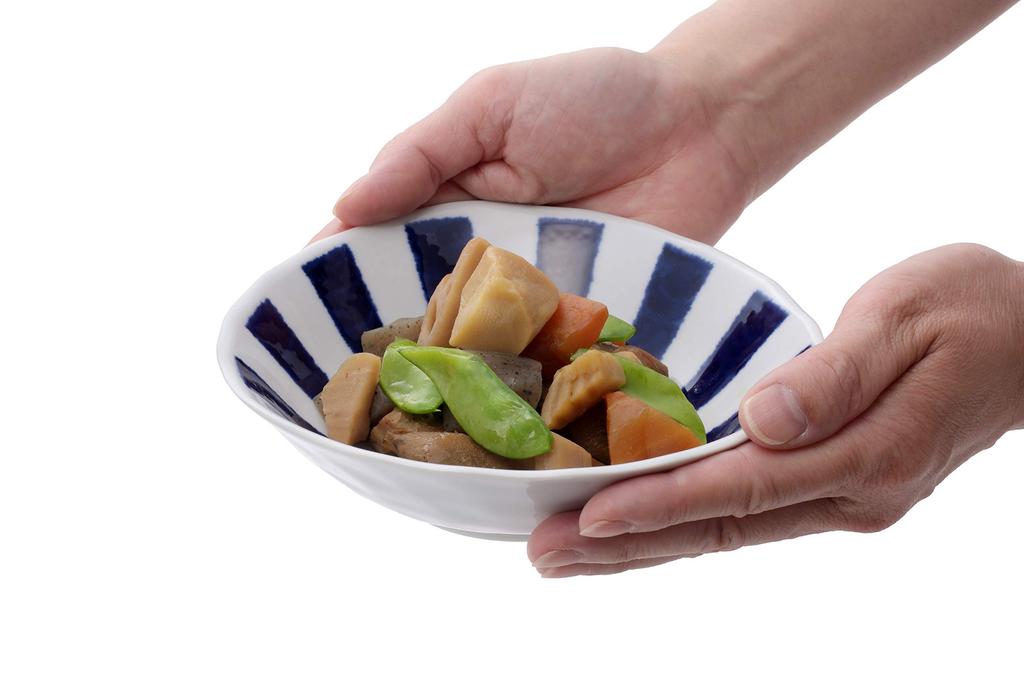 Saikai Pottery Small Stylish Indigo Indigo Ball Triangular Small Bowls of 3 (Saikaitoki) Tableware, Bowls, Bowls, Sukiyaki, Set, (Set Patterns)