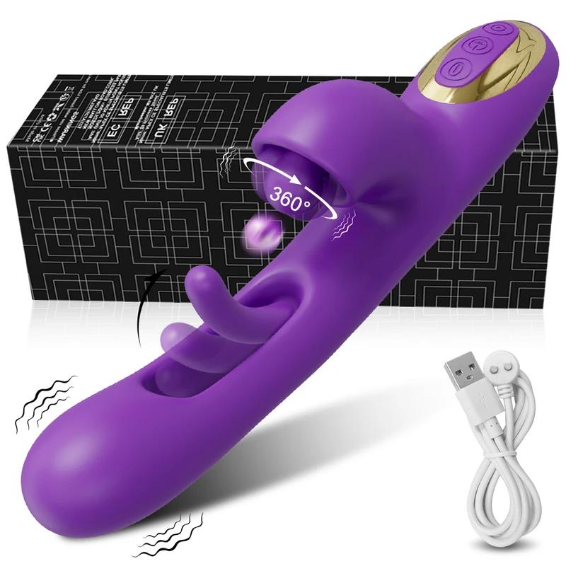 Powerful Tapping Flapping G Spot Vibrator Clit Clitoris Stimulator Massager 3 Motors Dildo Sex Toys For Women Adult Products 18+