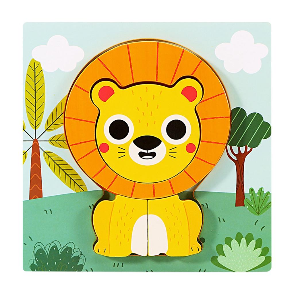 Buy Wooden Animal Puzzles for Toddlers 1 2 3 Years Old Boys Girls ...