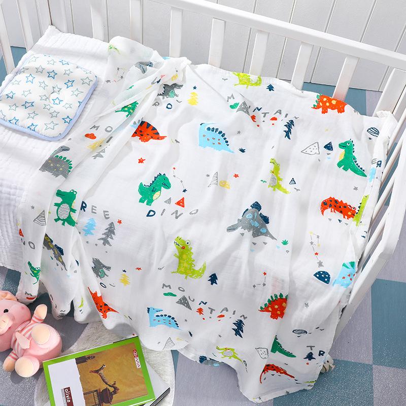 New Bamboo Cotton Soft Baby Blankets Newborn Muslin Swaddle Blanket for Newborn Girl and Boy Super Soft Baby Bath Towel