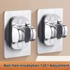 Wall Mount Strong Adhesive Shower Head Holder ABS Waterproof Adjustable Bathroom Shower Bracket Easy Installation Base