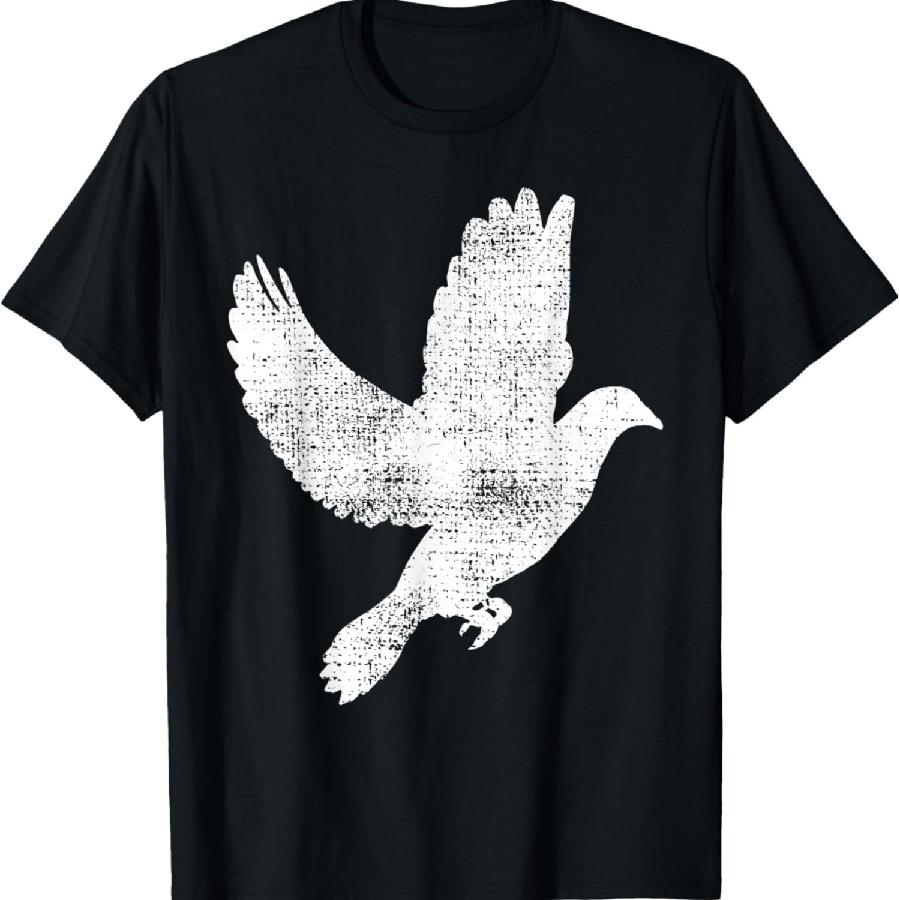 Dove Vintage T-Shirt Flying Pigeon Gift Tee Shirt T-Shirt