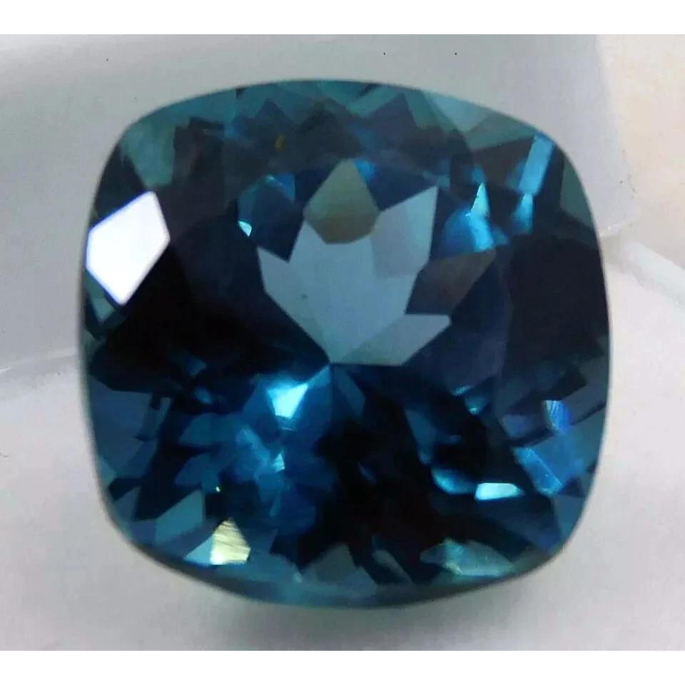 Cushion Natural Blue Montana Sapphire 10-12 Ct Stunning Certified Gemstone