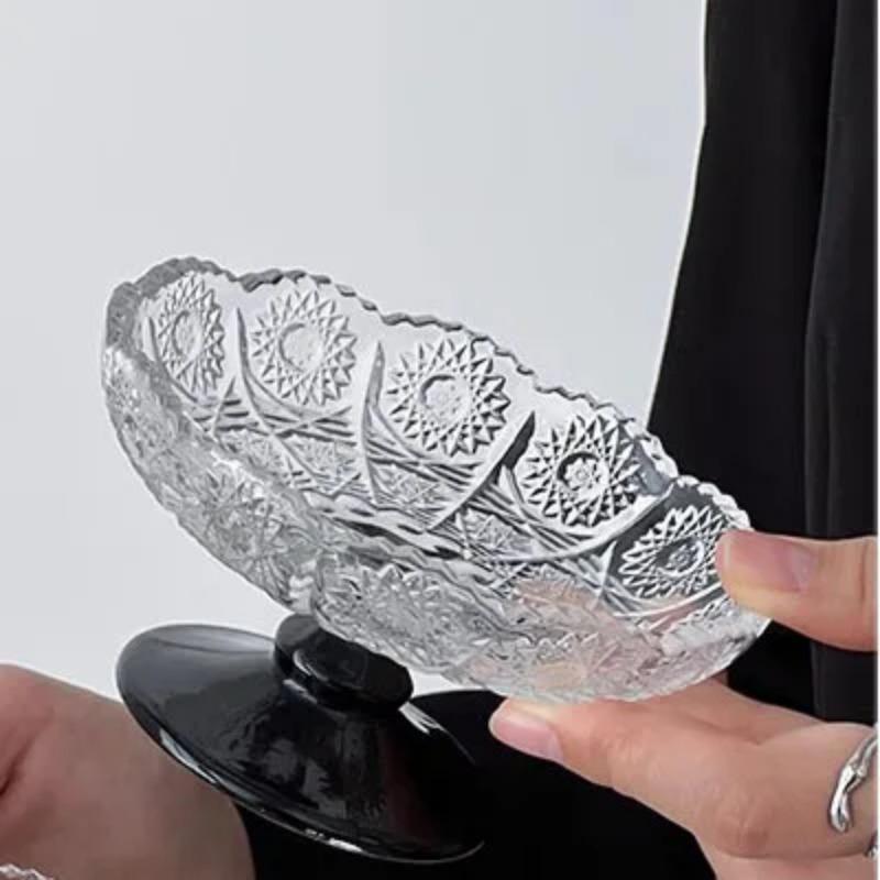 Europeisk Lett Luksus Krystallglass Kakestativ Fruktfat Snacksbrett Dessert Holder for Bryllup Høyfotet Cupcake Utstilling