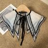 Mesh Crochet Shawl Detachable Collar Sweet Blouse Shoulders Fake Collar  Spring