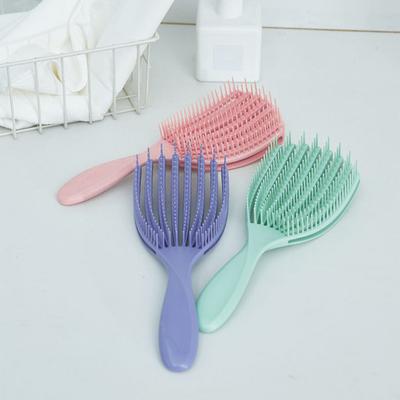 Damen Flauschige Haarbürste Tragbare Antistatische Belüftete Haarpaddelbürste Kopfhautmassage Haarvolumen Styling Entwirrkamm