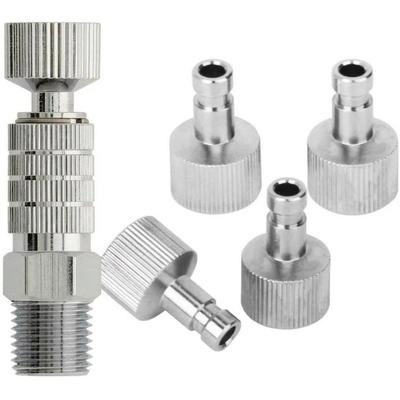5Pcs Airless Air Gravity Model Airbrush Quick Disconnect Coupler Dual Action 1/8 INCH Fitting Air Brush Parts Adjustment Valve