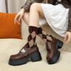 Platform Women's Autumn New Versatile Retro Thick Heel Small Fashion Single Shoes Small Leather Shoes