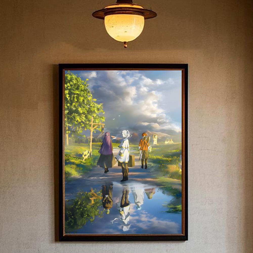 Poster Anime Frieren, artă HD, lipicios, perete impermeabil, casă, living, dormitor, bar, decor estetic