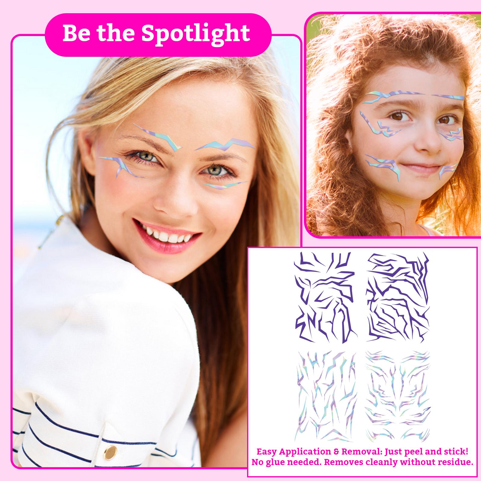 

Аниме Наклейки Косплей Сценический Макияж Наклейки для Лица One Size