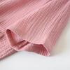 Summer Sleepshirts Comfortable Solid Color Cotton Gauze Long Skirt Home Nightgowns  Women's Round Neck Nightdress Thin Section